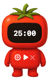 Desktop timer ready to start
